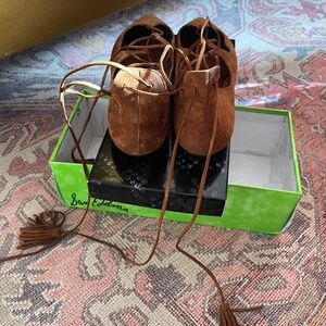 Schutz lace up flats